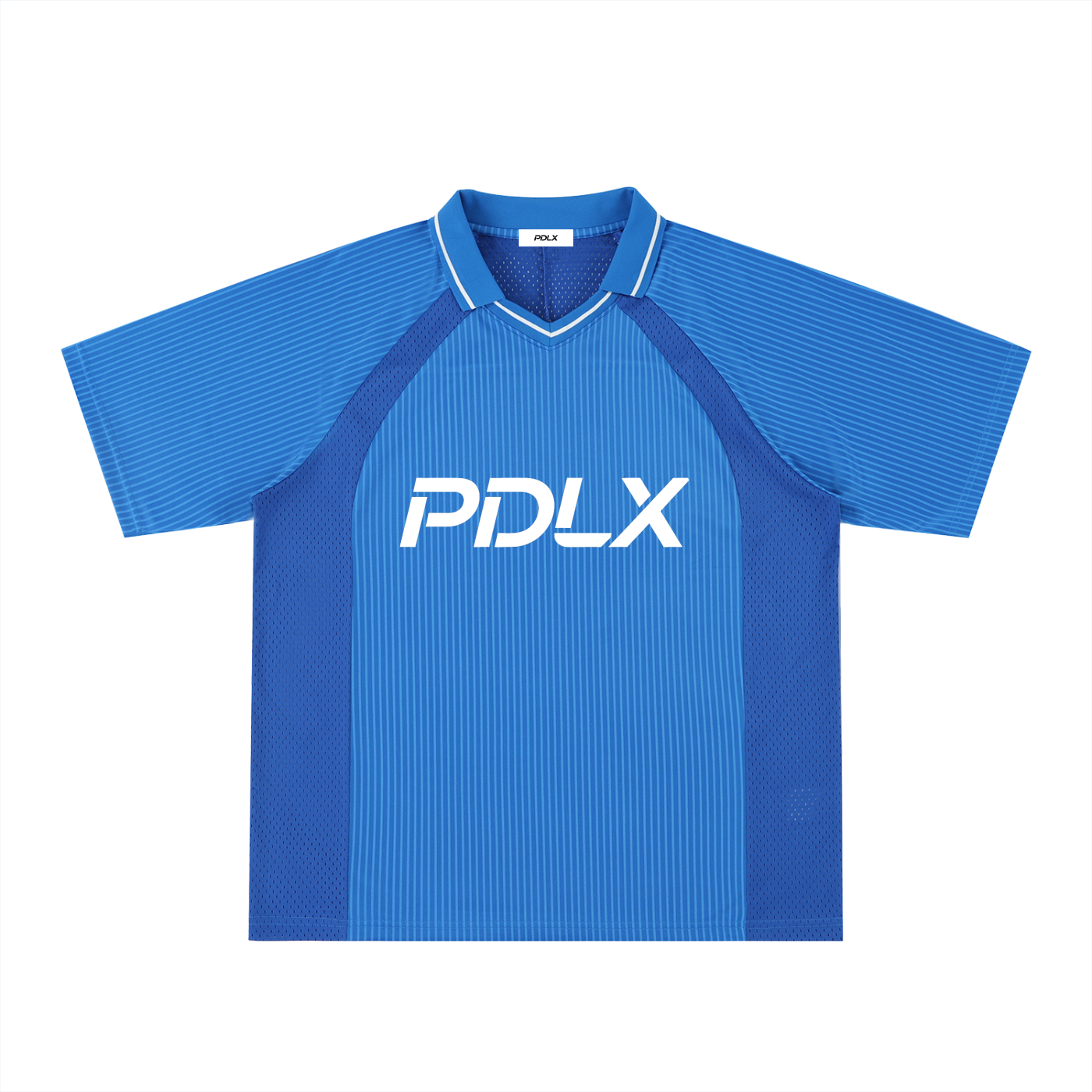 Striped V-Neck Soccer Jersey
