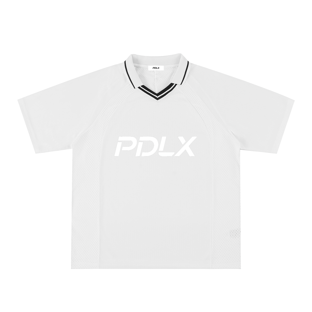 Striped V-Neck Soccer Jersey